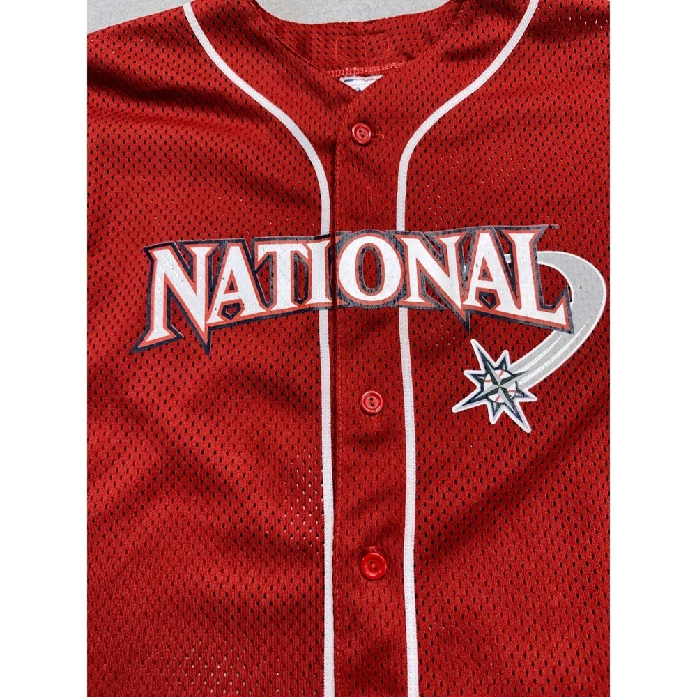 Vintage 2001 Jeff Bagwell #5 MLB All-Star Game Authentic Kids Jersey NL XL